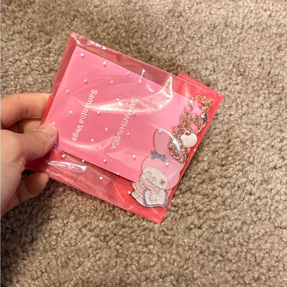 Brand New Samantha Vega My Melody Bag Charm Keychain